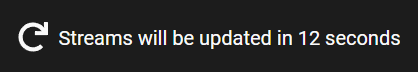 Stream update button